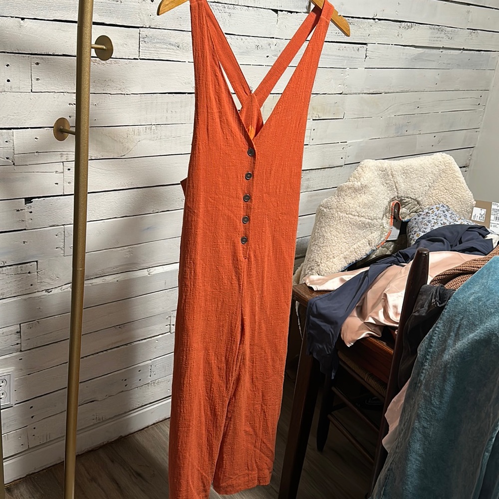 Red Dress Romper NWT